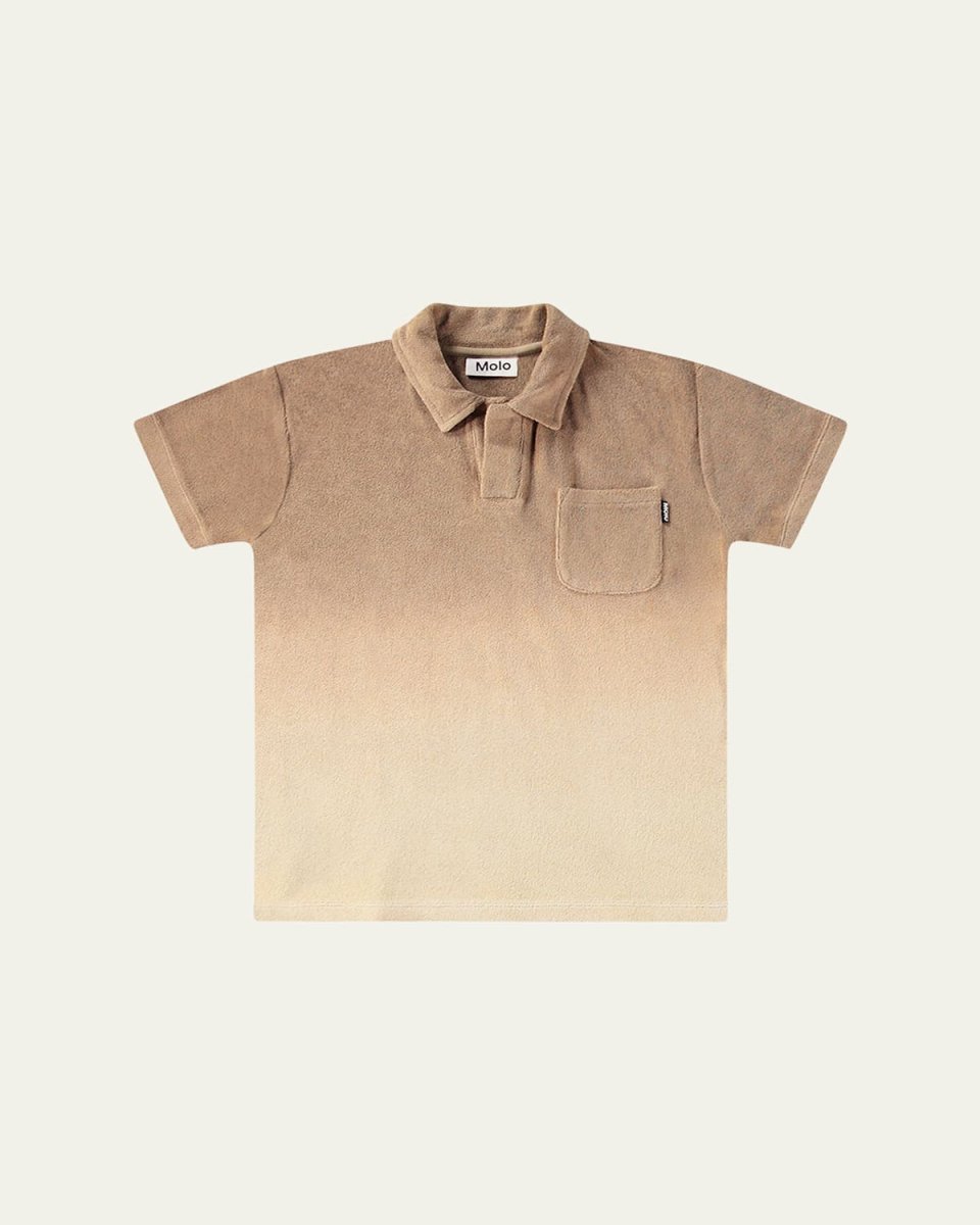 Boy's Randel Organic Cotton Short-Sleeve Polo Shirt, Size 8-16